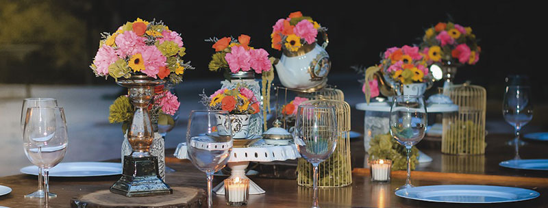 Ideas de centros de mesa en una boda